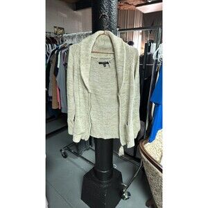 Coupe Collection Cream Marl Chunky Knit Shawl Cardigan